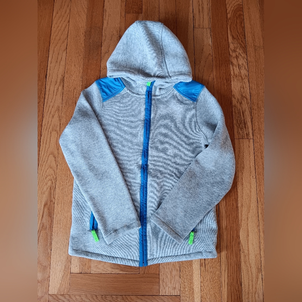 Kids Grey Hooded Jacket